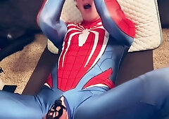 Spider-Man gets his boy pussy worked