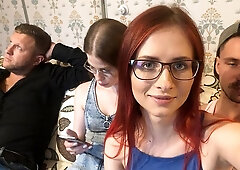 Anna Ray and Olga Olya are fucking with two big cocks