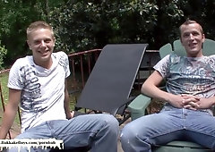 Getting his beau collective with a pile of kinky fellows - Mass Ejaculation Folks