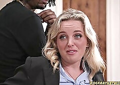 Blonde Parole Officer Charlie Forde Takes Big Cock Double Penetration
