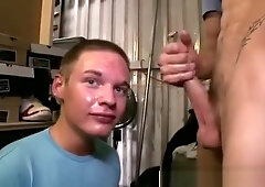 Public gay porn in a shoe store