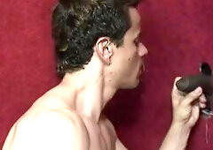 GloryholeAndHandjobs: Jack licks Jack London black dick