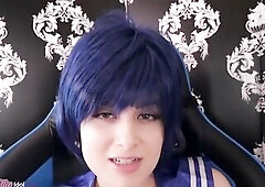 FUTANARI SAILOR MERCURY (Sailor Moon futa femdom virtual sex)