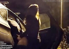 PRETTY CAR PEGGING DURING THE TIME THAT A WORKER WATCHES (DING-DONG)