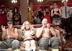 Big Titted sluts anal at bdsm party