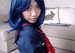 Ryuko matoi dildo fuck till cum