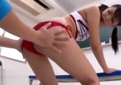 Japanese teen 18+ volley player fucked by horny coach