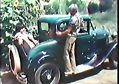 Vintage Guys Sucking Outdoor