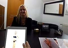 This is Michaela, a very talented Czech model. This lovely blonde would like to make a career on a catwalk. She is smart enough to know she needs to t