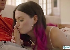 Guy fucks shemale, ass to mouth