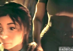 Take The Biggest Dick Ever With Car Toon, Tomb Raider And Lara Craft