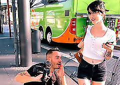 Funky Wannabe Teen! Lou Nesbit Fucked between Cars! Dates66