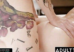 ADULT TIME - Kylie Le Beau Bottoms For Casey Kisses & Owen Gray During MAD THREE-SOME!