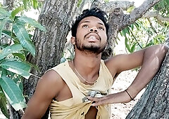 Gay blowjob, a big cock man, outdoor