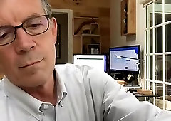 Big dicked dad wanking