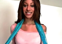 Tiny cock sucking teen slut Trisha goes down