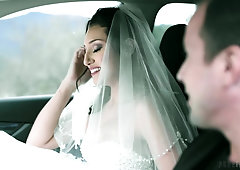 Sexy bride Bella Rolland is cheating on groom with his best friend