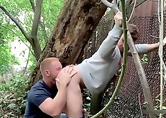 Two Brit guys Have Sex In Woods Third twink Joins In