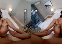 Gabby Ferraz gets a rough anal pounding in VR before her hot rendezvous