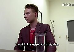 Good-looking Czech guy gets sodomized