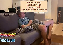 He caught me nutting and as I tasted my jizm