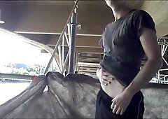 Exhibition Twink on construcion site