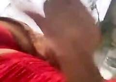 Shemale cum in public street