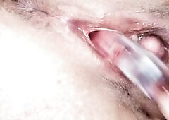 Banging my noisy cunt to climax