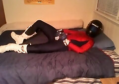 Jerk Off in Spidey costume