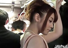 Mari Motoyama gets lewd on a educate, seduces a dude, and enjoys a wild oral and greater amount in a steamy public meeting.