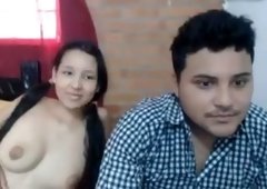 Stunning Indian beauty gives deepthroat blowjob on camera