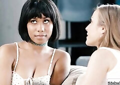 Black Jenna Foxx gives it a try making out with her lesbo bff Karla Kush. No strings attached, just purely for fun as they lick every other