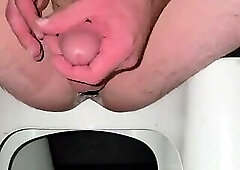 Butt plug, big dick squirt and cum