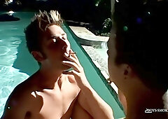 3 twunks Take Turns Trading Sultry Oral Pleasure