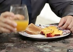 Busty mature housewifes morning quickie with her lover