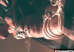 KawasakiYoshi.com - Shibari sir Encho surprises Ricky with cords and mighty restrain bondage have fun
