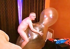 Mature, in english, grandpa masturbating