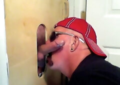 Two Buddies Get a Gloryhole Suck Off