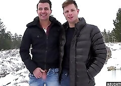 Big dick gay anal sex and cum swap