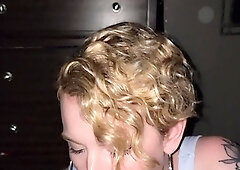 Homemade amateur blonde blowjob
