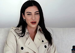 Greek mom babe posing nude on a balcony