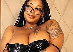 Super busty damsel Sheilacoopers all oiled up craving a Russian handjob