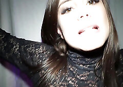 Sucking a Visitor at the Erotica Expo at my exhibition stand - Little Caprice