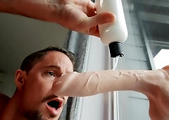 DrillMyHole: Cumshot in shower alongside athletic bear