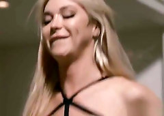 Horny shemale gets her wet ass banged by her black neighbor