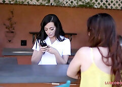 Fantasy Massage: Stunning masseuse licking with lonely hot girl