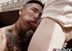 Anal prolapse fetish teen Yoshi Kawasaki gets ass stretched