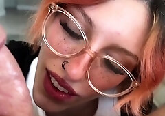 Teen slut gets all the cock and cum she needs from stepbro