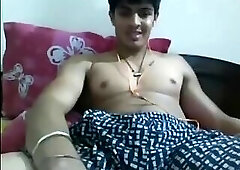 Hung Uncut Indian Guy Wanking on Cam