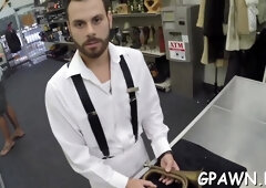 Molten faggot lovemaking in the store